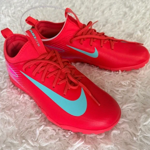 Nike Mercurial VAPOR Air Zoom 16 Academy TF6Y 7.5/8 W Orange Turquoise Pink